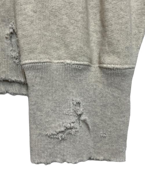 ANCELLM（アンセルム）ANCELLM (アンセルム) CRASH SWEAT SHIRT ライトグレー サイズ:2の古着・服飾アイテム