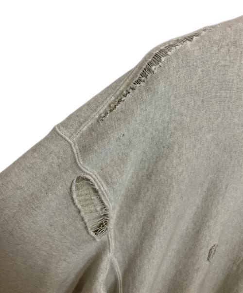 ANCELLM（アンセルム）ANCELLM (アンセルム) CRASH SWEAT SHIRT ライトグレー サイズ:2の古着・服飾アイテム