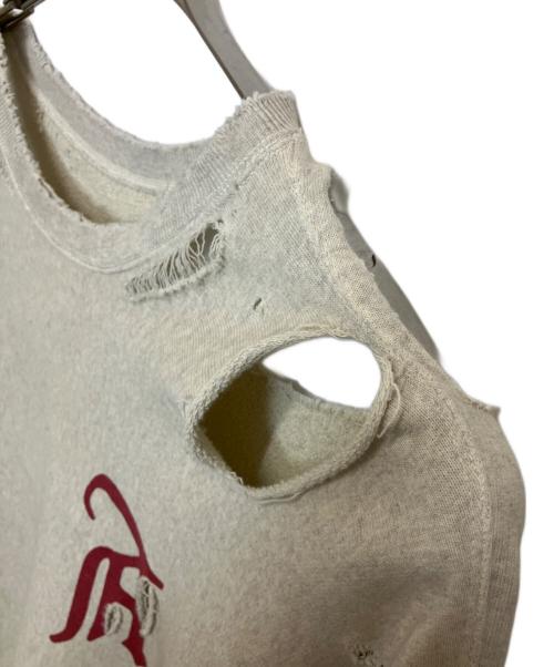 ANCELLM（アンセルム）ANCELLM (アンセルム) CRASH SWEAT SHIRT ライトグレー サイズ:2の古着・服飾アイテム