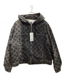 FACETASM（ファセッタズム）の古着「DOT DENIM HOODED JACKET」｜ブラック