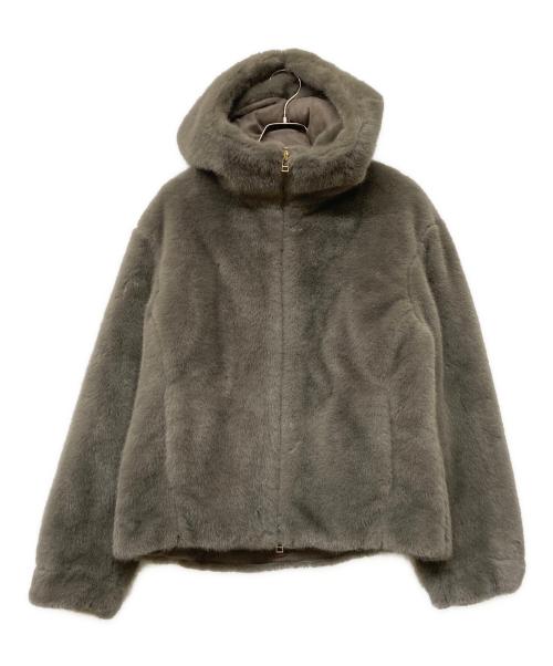 ARPEGE STORY（アルページュストーリー）ARPEGE STORY (アルページュストーリー) ファーフードブルゾン ブラウン サイズ:1の古着・服飾アイテム