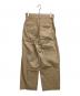 LOEFF (ロエフ) コットンツイル 2タック チノパンツ ベージュ：7000円