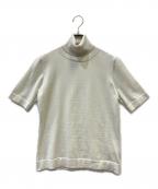 AK+1エーケーワン）の古着「五分袖ハイネックニット」｜アイボリー