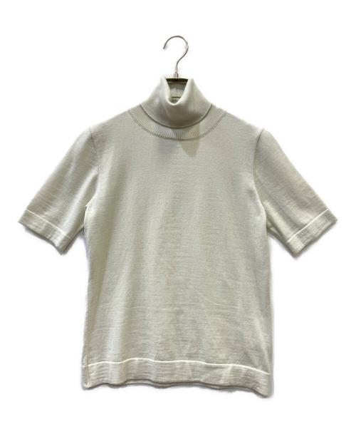 AK+1（エーケーワン）AK+1 (エーケーワン) 五分袖ハイネックニット アイボリー サイズ:36の古着・服飾アイテム