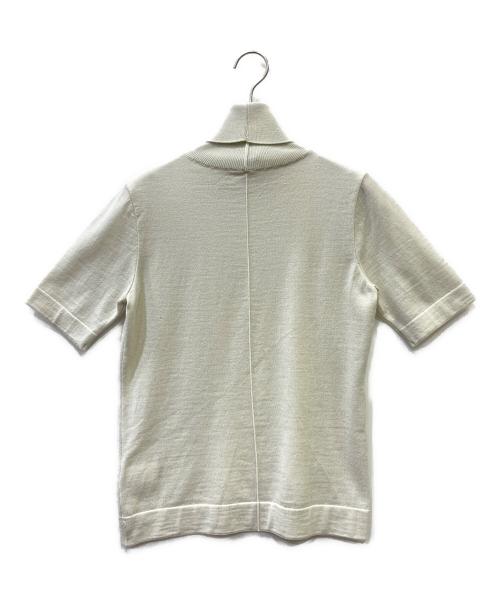 AK+1（エーケーワン）AK+1 (エーケーワン) 五分袖ハイネックニット アイボリー サイズ:36の古着・服飾アイテム