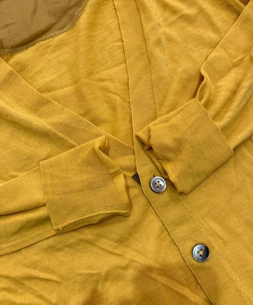sacai（サカイ）sacai (サカイ) Vネックカーディガン　12-00340M イエロー サイズ:2の古着・服飾アイテム