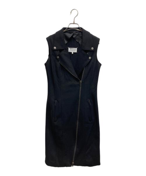 Maison Martin Margiela（メゾンマルタンマルジェラ）Maison Martin Margiela (メゾンマルタンマルジェラ) ロングジレ ブラック サイズ:42の古着・服飾アイテム