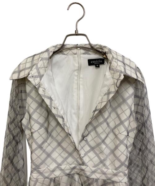 EmiriaWiz（エミリアウィズ）EmiriaWiz (エミリアウィズ) チュールシャツワンピース ホワイト サイズ:M 未使用品の古着・服飾アイテム