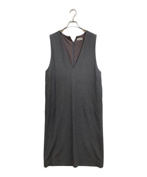 IENA（イエナ）IENA (イエナ) 2WAYストレッチVネックワンピース グレー サイズ:38の古着・服飾アイテム