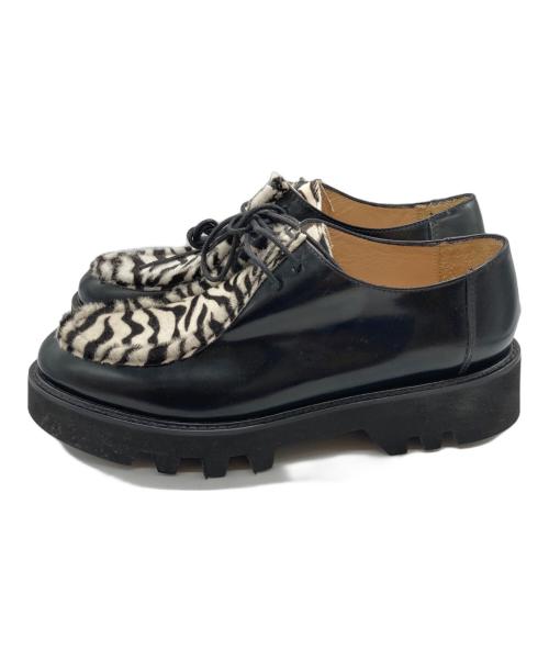 PASCUCCI（パスクッチ）PASCUCCI (パスクッチ) ゼブラチロリアンシューズ ブラック サイズ:37の古着・服飾アイテム