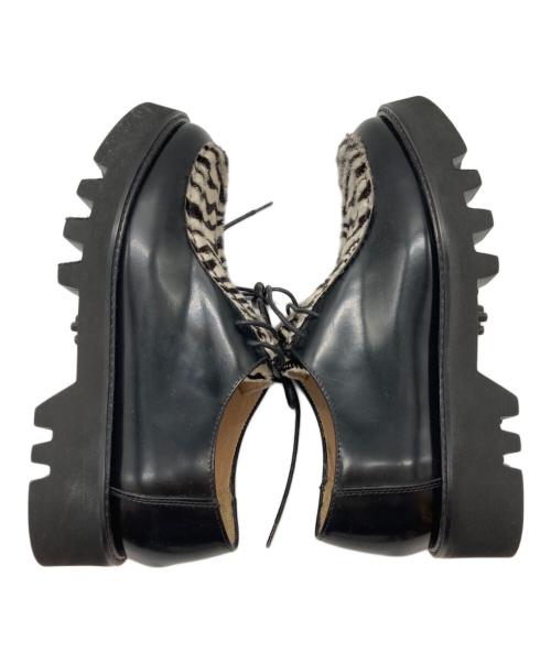 PASCUCCI（パスクッチ）PASCUCCI (パスクッチ) ゼブラチロリアンシューズ ブラック サイズ:37の古着・服飾アイテム