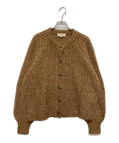LA MAILLE SEZANE（ラ マイユ セザンヌ）LA MAILLE SEZANE (ラ マイユ セザンヌ) ニットカーディガン キャメル サイズ:Sの古着・服飾アイテム