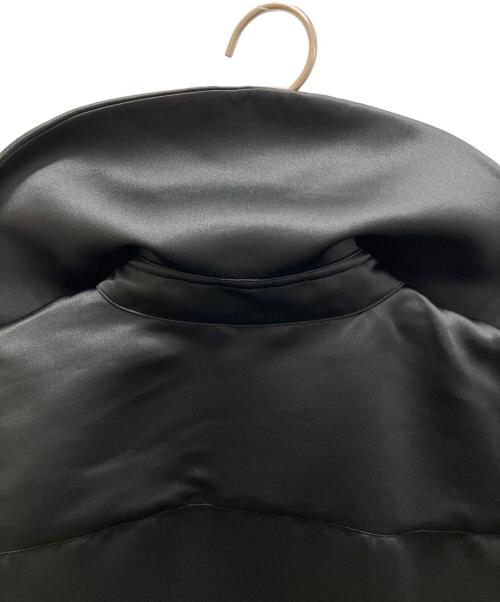 COMME des GARCONS GIRL（コムデギャルソンガール）COMME des GARCONS GIRL (コムデギャルソンガール) ラッフルフリル ヘビーサテンブラウス ブラック サイズ:Sの古着・服飾アイテム