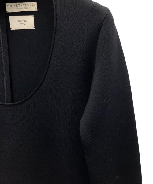 BOTTEGA VENETA（ボッテガベネタ）BOTTEGA VENETA (ボッテガベネタ) ニットワンピース ブラック サイズ:SIZE40の古着・服飾アイテム