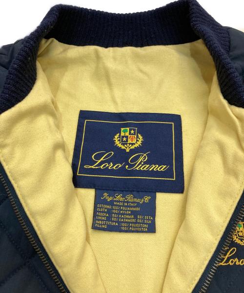 LORO PIANA（ロロピアーナ）LORO PIANA (ロロピアーナ) キルティングベスト ネイビー サイズ:Mの古着・服飾アイテム