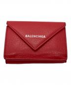 BALENCIAGAバレンシアガ）の古着「3つ折り財布」｜レッド