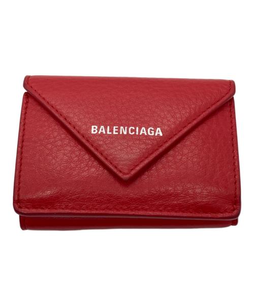 BALENCIAGA（バレンシアガ）BALENCIAGA (バレンシアガ) 3つ折り財布 レッドの古着・服飾アイテム