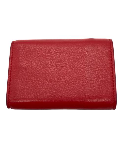 BALENCIAGA（バレンシアガ）BALENCIAGA (バレンシアガ) 3つ折り財布 レッドの古着・服飾アイテム