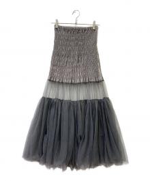 melt the lady（メルトザレディ）の古着「cherie tulle skirt」｜グレー