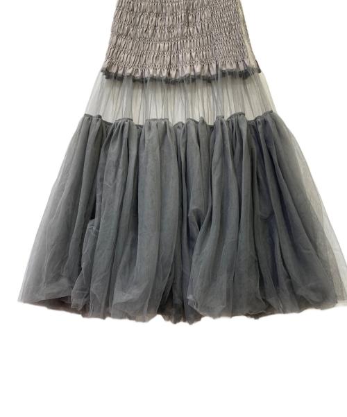 melt the lady（メルトザレディ）melt the lady (メルトザレディ) cherie tulle skirt グレー サイズ:Fの古着・服飾アイテム