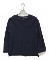）の古着「ウールブラウス」｜ネイビー