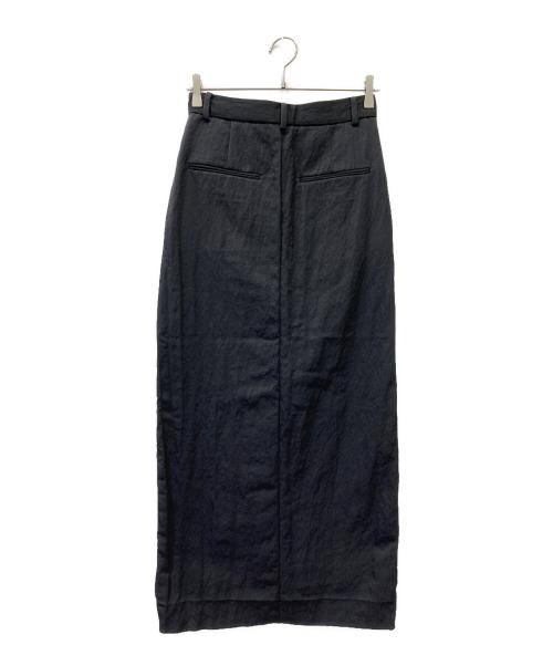 ATON（エイトン）ATON (エイトン) ナイロンタイトスカート ブラック サイズ:01の古着・服飾アイテム