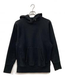 ATON（エイトン）の古着「SUVIN GARMENT DYE HOODIE」｜ブラック