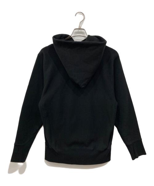 ATON（エイトン）ATON (エイトン) SUVIN GARMENT DYE HOODIE ブラック サイズ:02の古着・服飾アイテム