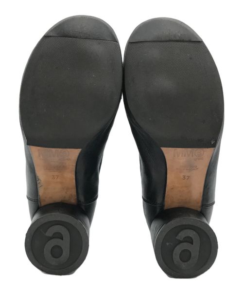 MM6 Maison Margiela（エムエムシックスメゾンマルジェラ）MM6 Maison Margiela (エムエムシックス メゾンマルジェラ) サイドゴアショートブーツ ブラック サイズ:37の古着・服飾アイテム
