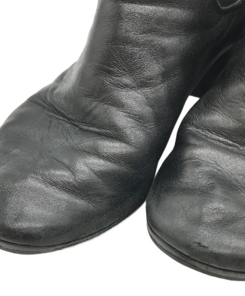 MM6 Maison Margiela（エムエムシックスメゾンマルジェラ）MM6 Maison Margiela (エムエムシックス メゾンマルジェラ) サイドゴアショートブーツ ブラック サイズ:37の古着・服飾アイテム