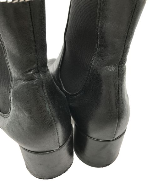 MM6 Maison Margiela（エムエムシックスメゾンマルジェラ）MM6 Maison Margiela (エムエムシックス メゾンマルジェラ) サイドゴアショートブーツ ブラック サイズ:37の古着・服飾アイテム