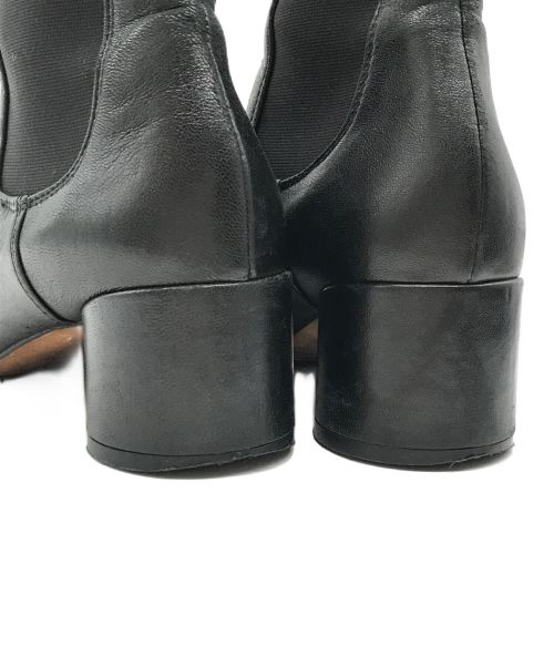 MM6 Maison Margiela（エムエムシックスメゾンマルジェラ）MM6 Maison Margiela (エムエムシックス メゾンマルジェラ) サイドゴアショートブーツ ブラック サイズ:37の古着・服飾アイテム