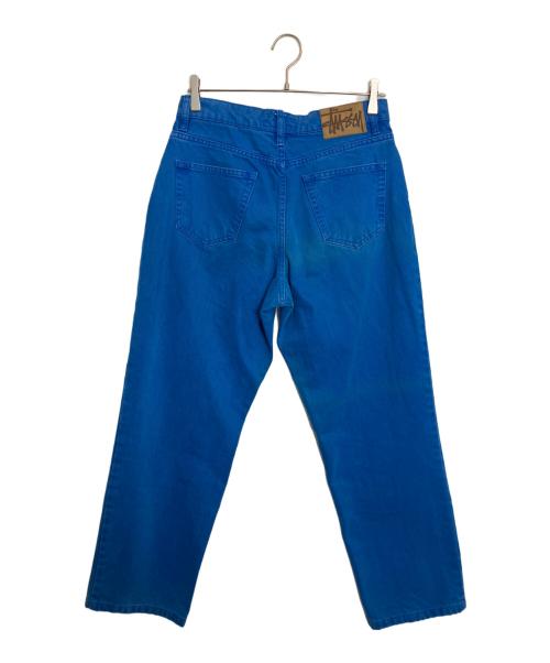 stussy（ステューシー）stussy (ステューシー) OVERDYED BIG OL JEAN ブルー サイズ:71cm（W28）の古着・服飾アイテム