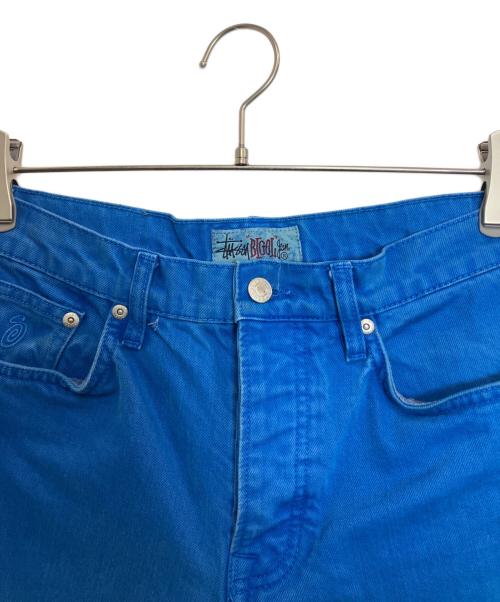 stussy（ステューシー）stussy (ステューシー) OVERDYED BIG OL JEAN ブルー サイズ:71cm（W28）の古着・服飾アイテム
