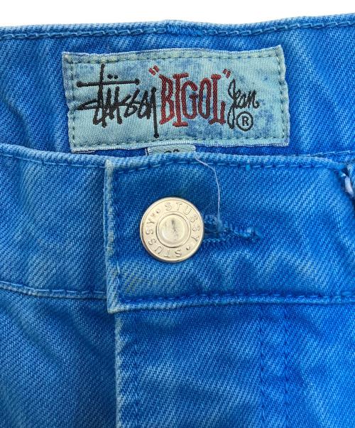 stussy（ステューシー）stussy (ステューシー) OVERDYED BIG OL JEAN ブルー サイズ:71cm（W28）の古着・服飾アイテム