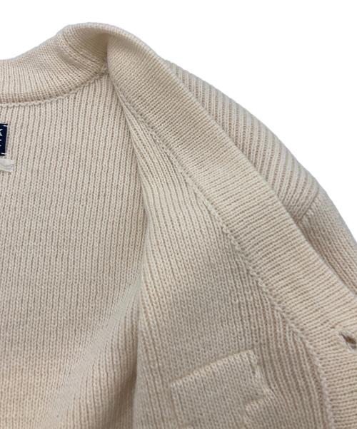 THE BOOK STORE（ザ ブックストア）THE BOOK STORE (ザ ブックストア) YALE Universityスクールカーディガン アイボリー サイズ:Mの古着・服飾アイテム