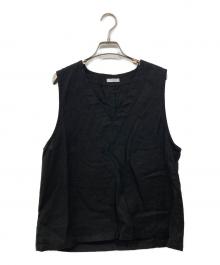 fog linen work（フォグリネンワーク）の古着「ジュール ジレ」｜ブラック