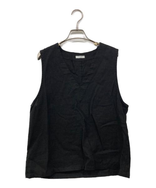 fog linen work（フォグリネンワーク）fog linen work (フォグリネンワーク) ジュール ジレ ブラック サイズ:Freeの古着・服飾アイテム