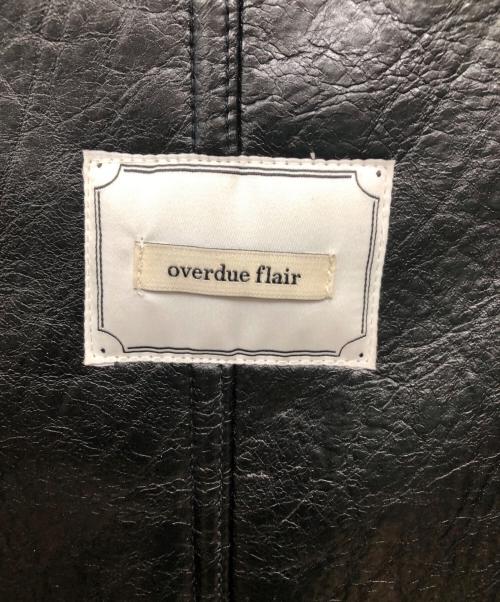 overdue flair（オーバーデュー フレア）overdue flair (オーバーデュー フレア) VINTAGE CRACK LEATHER MUSTANG ヴィンテージクラックレザーマスタング PUレザーコート ブラック サイズ:SIZE Freeの古着・服飾アイテム