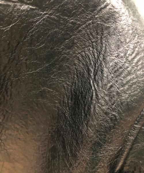 overdue flair（オーバーデュー フレア）overdue flair (オーバーデュー フレア) VINTAGE CRACK LEATHER MUSTANG ヴィンテージクラックレザーマスタング PUレザーコート ブラック サイズ:SIZE Freeの古着・服飾アイテム