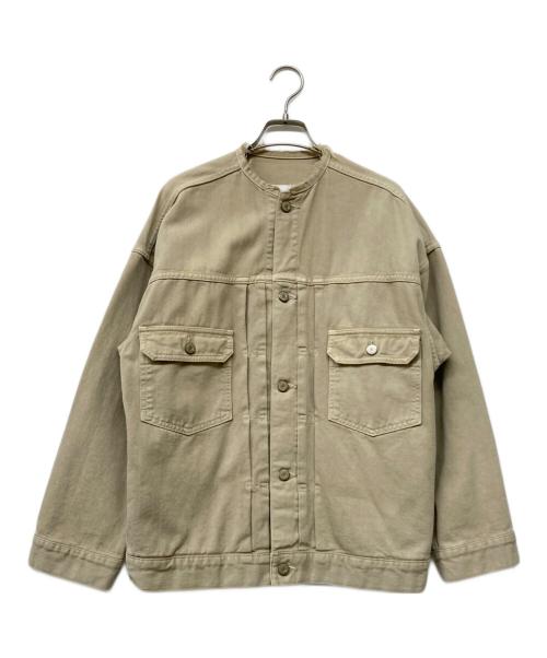 IENA（イエナ）IENA (イエナ) リメイクデニムタックブルゾン ベージュ サイズ:36の古着・服飾アイテム