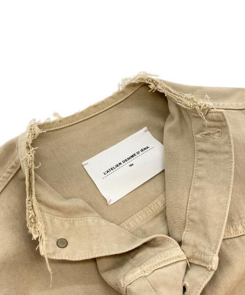 IENA（イエナ）IENA (イエナ) リメイクデニムタックブルゾン ベージュ サイズ:36の古着・服飾アイテム