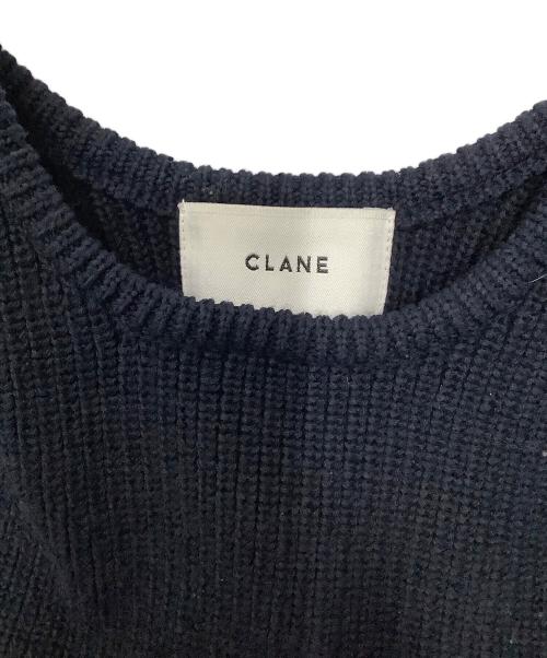 CLANE（クラネ）CLANE (クラネ) BUSTIER SET KNIT CARDIGAN ネイビー サイズ:1の古着・服飾アイテム