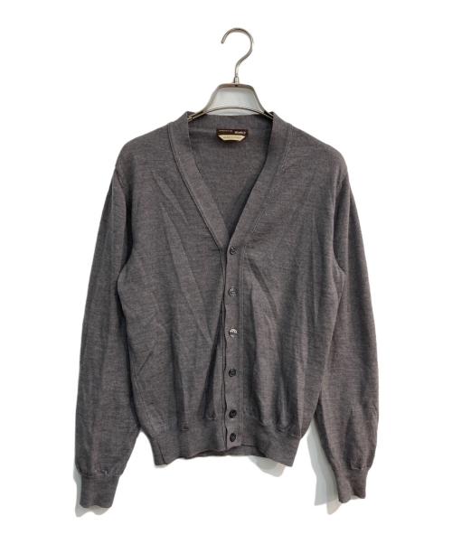BEAMS F（ビームスエフ）BEAMS F (ビームスエフ) ウールVネックカーディガン グレー サイズ:48の古着・服飾アイテム