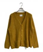 CAL O LINEキャルオーライン）の古着「モヘア混カーディガン」｜マスタード