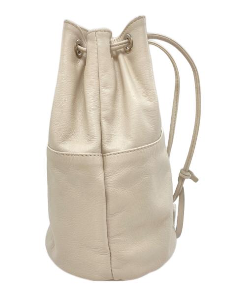 MARCO MASI（マルコマージ）MARCO MASI (マルコマージ) レザー巾着バッグ アイボリーの古着・服飾アイテム