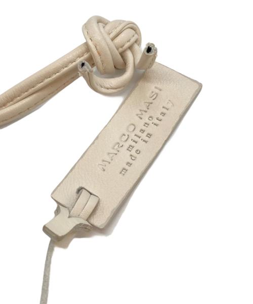 MARCO MASI（マルコマージ）MARCO MASI (マルコマージ) レザー巾着バッグ アイボリーの古着・服飾アイテム