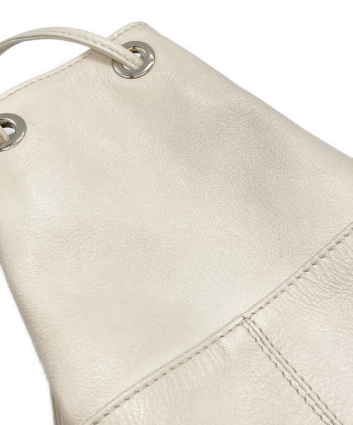 MARCO MASI（マルコマージ）MARCO MASI (マルコマージ) レザー巾着バッグ アイボリーの古着・服飾アイテム