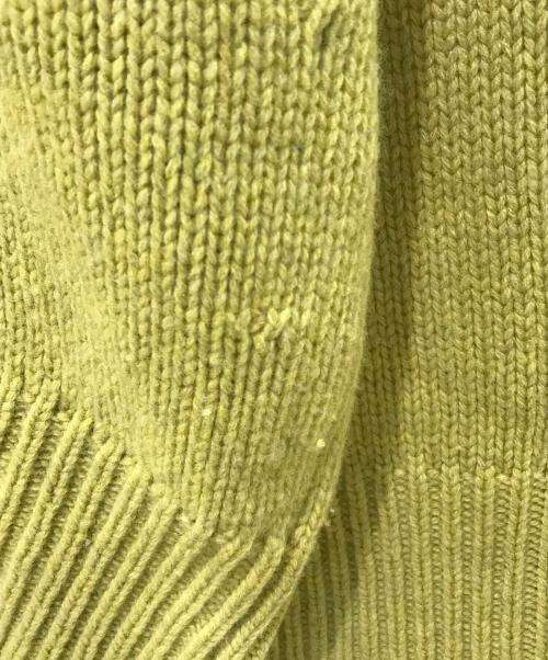 GALERIE VIE（ギャルリーヴィー）GALERIE VIE (ギャルリーヴィー) ファインウールクルーネックプルオーバー 黄緑 サイズ:Sの古着・服飾アイテム