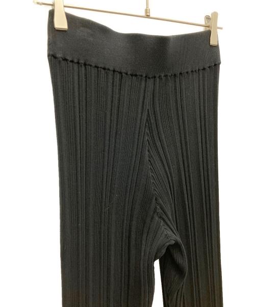 HYKE（ハイク）HYKE (ハイク) リブニットパンツ ブラック サイズ:1の古着・服飾アイテム